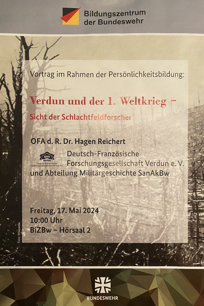 Vortrag: Verdun und der Erste Weltkrieg - Sicht der Schlachtfeldforscher