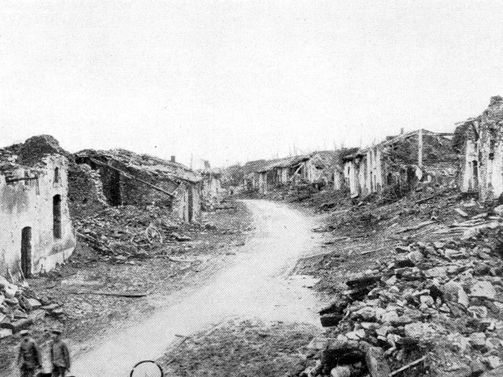 Dorf Douaumont nach der Einnahme